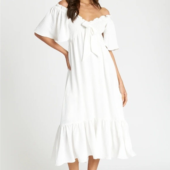 dRa Los Angeles Black Off the Shoulder Benny Dress size L - Picture 4 of 11